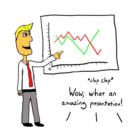 actor giving presentation